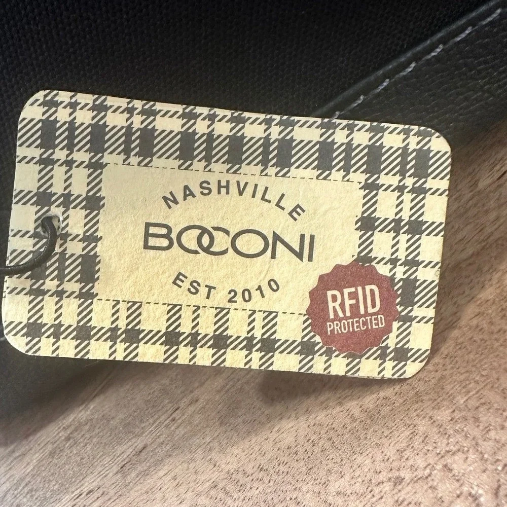 BOCONI Nashville Black RFID Travel Pouch Cosmetic‎ Makeup Bag